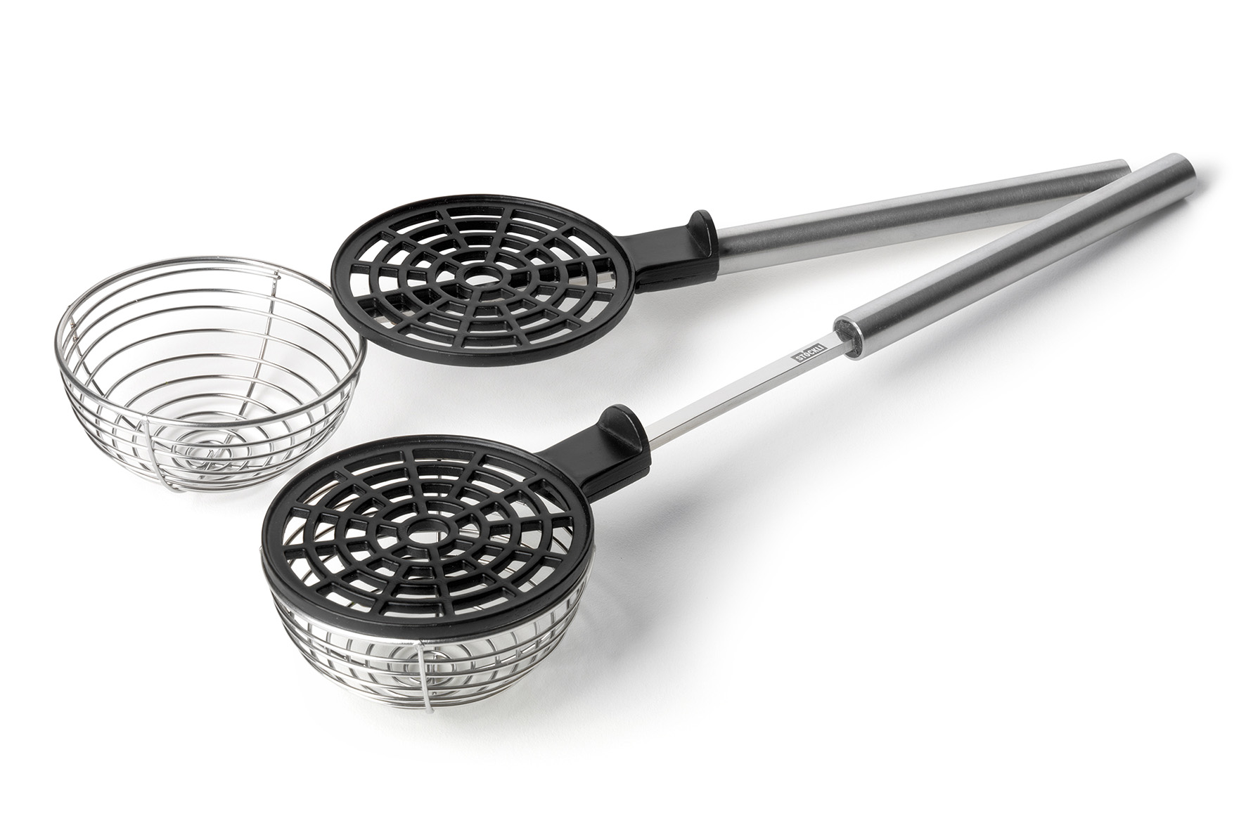 Passoires à Fondue En Acier Inoxydable – Lot De 2 Avec Crochet, Petite & Grande Tailles, Pour Cuisine & Friture